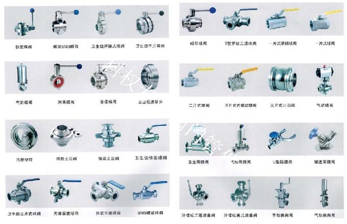 專業(yè)衛(wèi)生級閥門、球閥、蝶閥、止回閥、隔膜閥